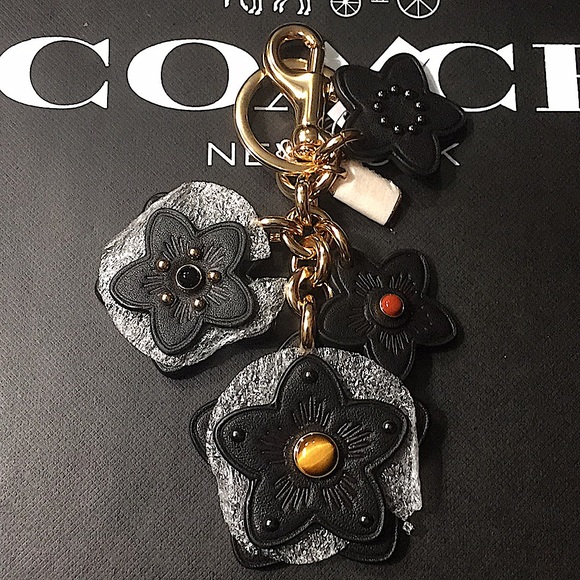 COACH - WILDFLOWER MIX BAG CHARM (NWT) - Picture 2 of 12